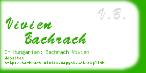 vivien bachrach business card